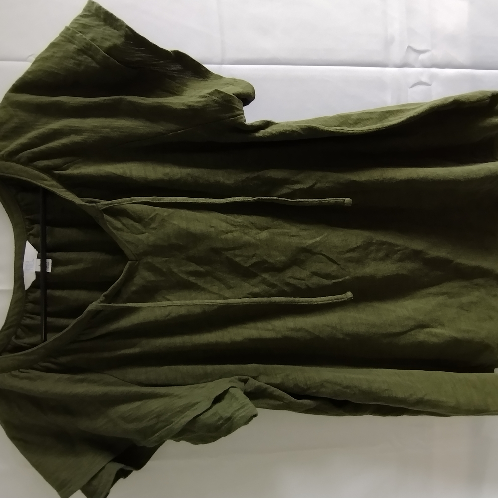 Olive Green Linen Top